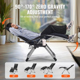 Zero Gravity Recliner Lounge Chair 26 inch Indoor and Outdoor